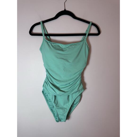La Blanca Island Goddess One-Piece Swimsuit Calypso Blue Sz 8 NEW $84 MSRP - Picture 16 of 16